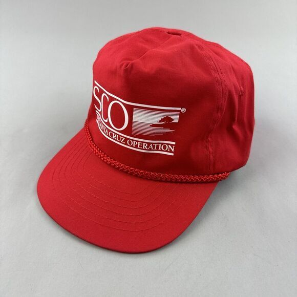 VTG KC‎ Hat Cap Men Rope SCO Advertising Streetwear Dad Casual Outdoor Trucker - Picture 1 of 8